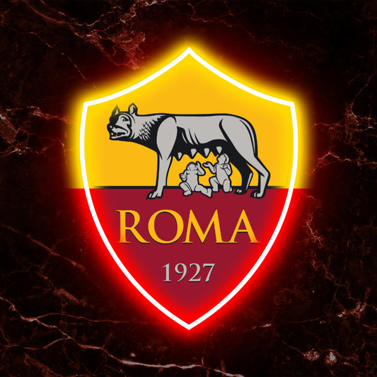 Quadro in Forex Stemma AS Roma a LED