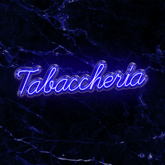 Scritta a LED "Tabaccheria" 100x24 cm