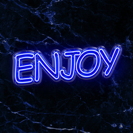 Scritta a LED ENJOY 75x23 cm