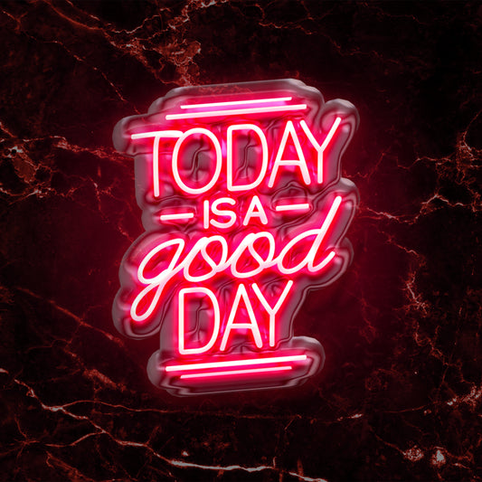 Scritta a LED Good Day 130x105 cm