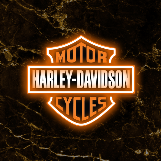 Quadro in Forex Harley Davidson a LED